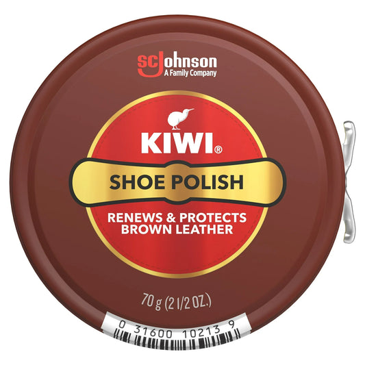 KIWI Shoe Polish, Brown, 2.5 oz