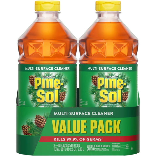Pine-Sol All Purpose Cleaner, Original Pine, 40 Ounce Bottles, Two Pack