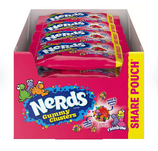 Nerds Gummy Cluster Share 3oz, 12 Pack