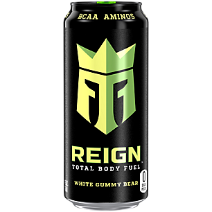 REIGN ENERGY WHITE GUMMY WORM, 16OZ