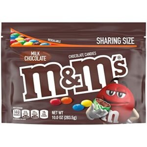 M&M'S MILK CHOCOLATE CANDY SHARING SIZE, 10 OZ BAG
