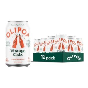 OLIPOP VINTAGE COLA SPARKLING TONIC, 12 OZ CANS, 12-PACK WHOLESALE