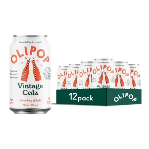 OLIPOP VINTAGE COLA SPARKLING TONIC, 12 OZ CANS, 12-PACK WHOLESALE