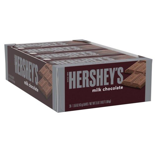 HERSHEY MILK CHOCOLATE CANDY 36PK WHOLESALE WHOLESALE