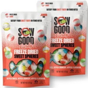 SOW GOOD FREEZE DRIED SWEET SPHERES 4OZ WHOLESALE