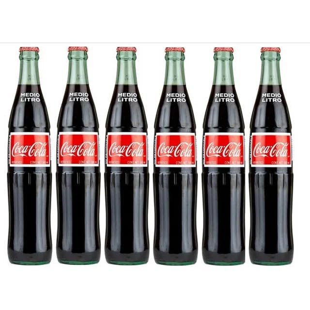 COKE IMPORT GLASS BOTTLES, 16.9OZ (500ML) WHOLESALE