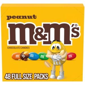 M&M PEANUT CHOCOLATE CANDY 48PK WHOLESALE WHOLESALE