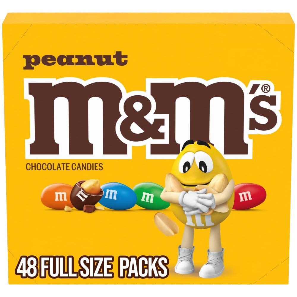 M&M PEANUT CHOCOLATE CANDY 48PK WHOLESALE WHOLESALE