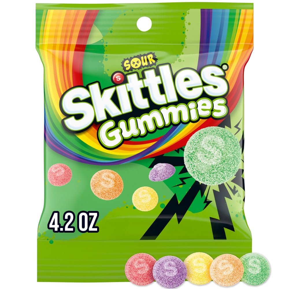 Skittles Sour Gummies 4.2oz 12PK WHOLESALE