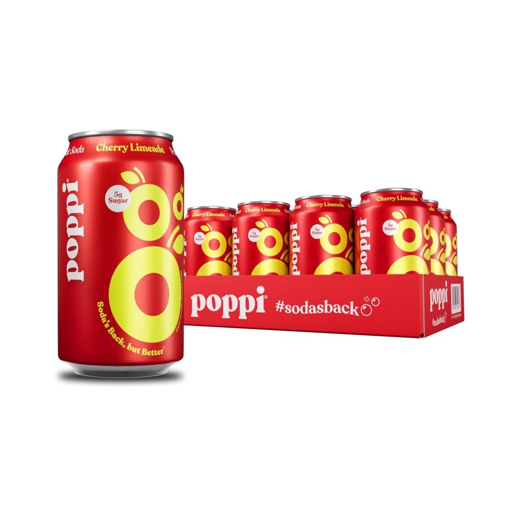 Poppi Cherry Limeade Soda 12Oz WHOLESALE