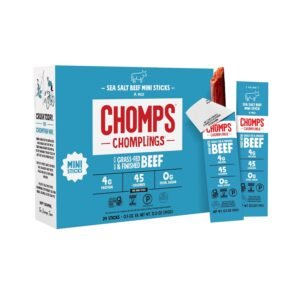 Chomps Sea Salt Beef Jerky Sticks 0.5oz 24PK WHOLESALE