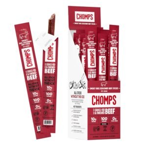 CHOMPS SMOKY BBQ BEEF STICKS 1.15OZ 24PK WHOLESALE