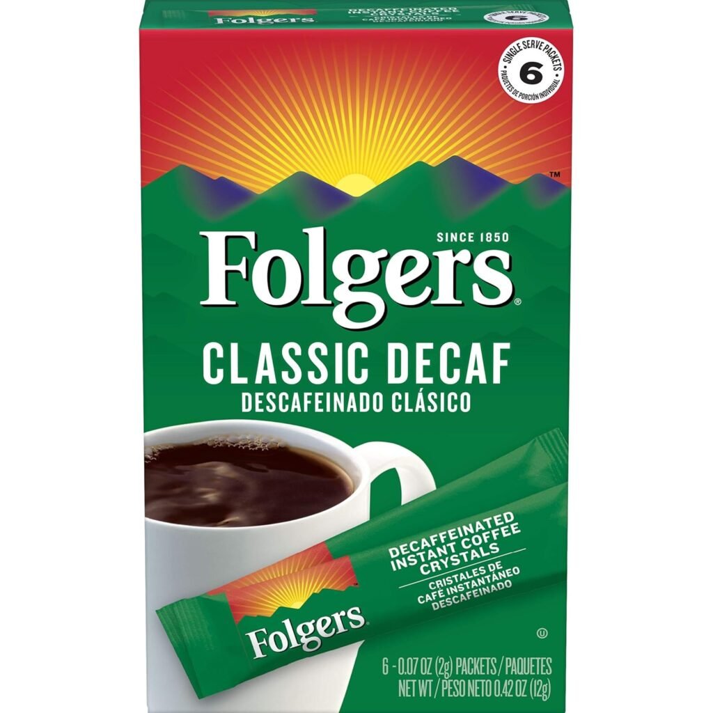 FOLGERS CLASSIC DECAF 6 COUNT 12PK WHOLESALE