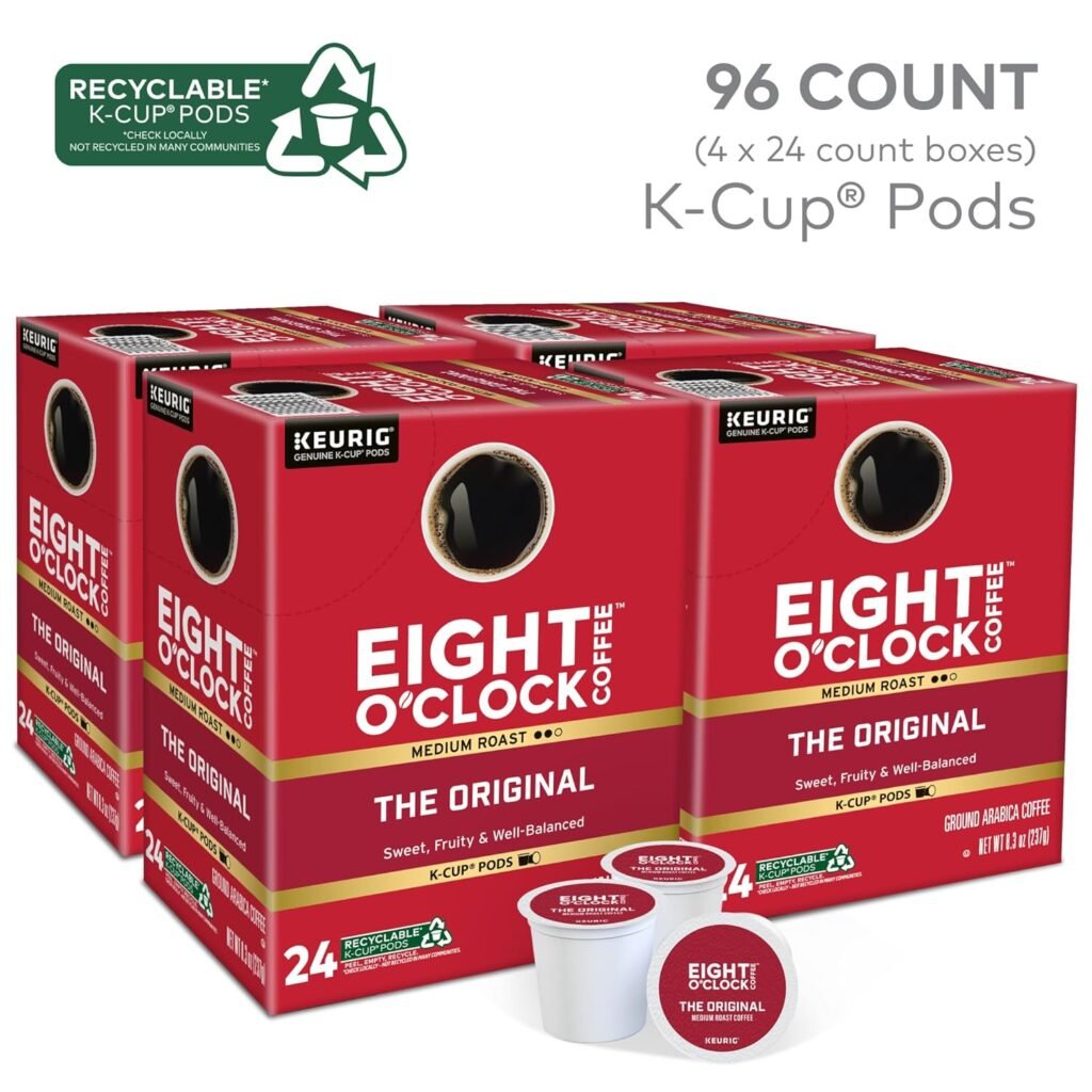 EIGHT O'CLOCK MEDIUM K CUP 96PK WHOLESALE