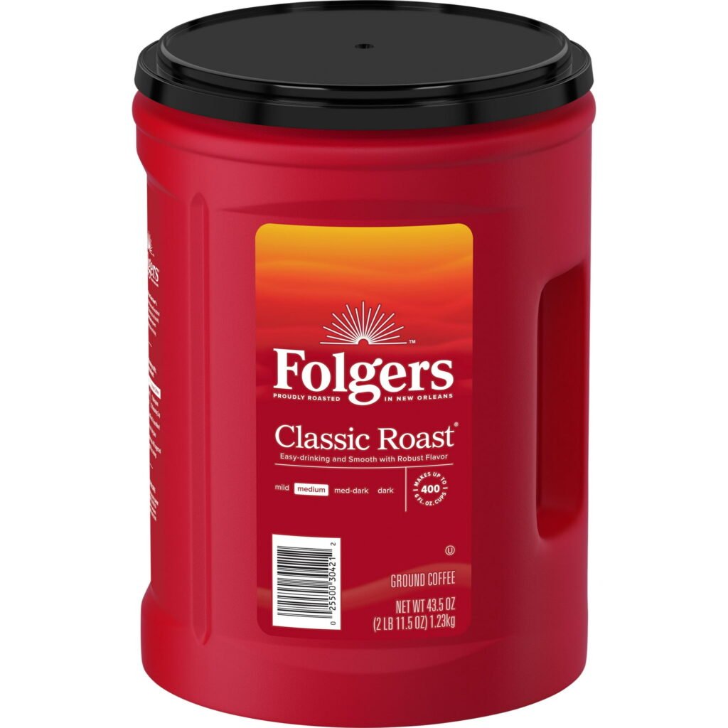 FOLGERS CLASSIC ROAST COFFEE 43.5OZ WHOLESALE