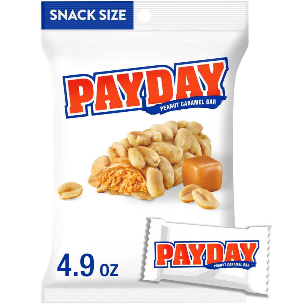 PAYDAY SNACK SIZE 4.9OZ 8PK WHOLESALE