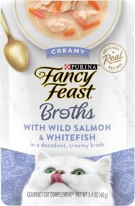 Fancy Feast 1.4 Oz Creamy Broths With Wild Salmon And Whitefish WHOLESALE