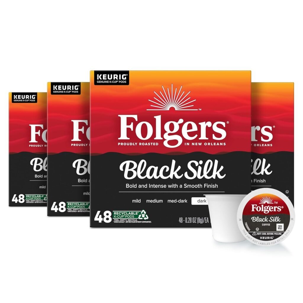 Folgers Black Silk 48PK K Cups WHOLESALE