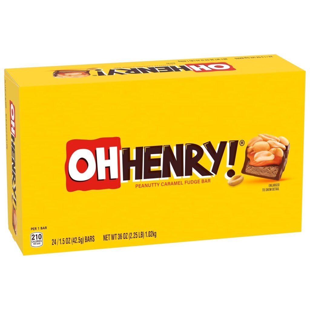 Oh Henry Peanut Chocolate Fudge Box 24PK WHOLESALE
