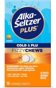 Alka Seltzer Plus Cold & Flu Adult FizzyChews 16ct WHOLESALE