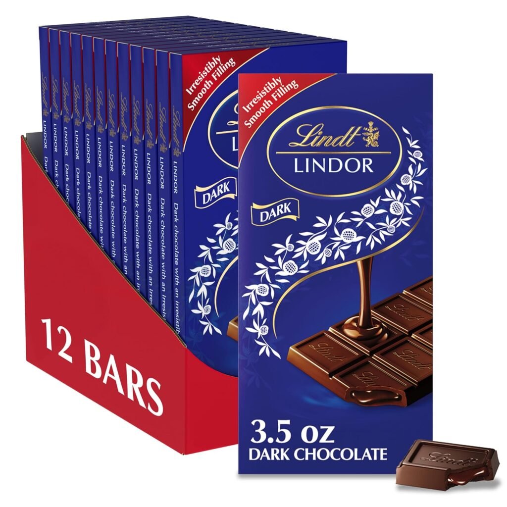 LINDOR Dark Chocolate Truffle Bar (3.5 oz) 12PK WHOLESALE