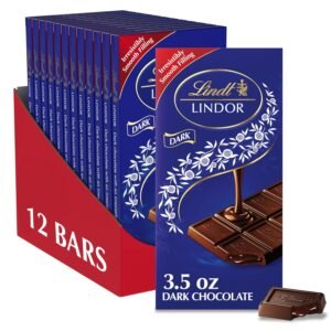 LINDOR Dark Chocolate Truffle Bar (3.5 oz) 12PK WHOLESALE