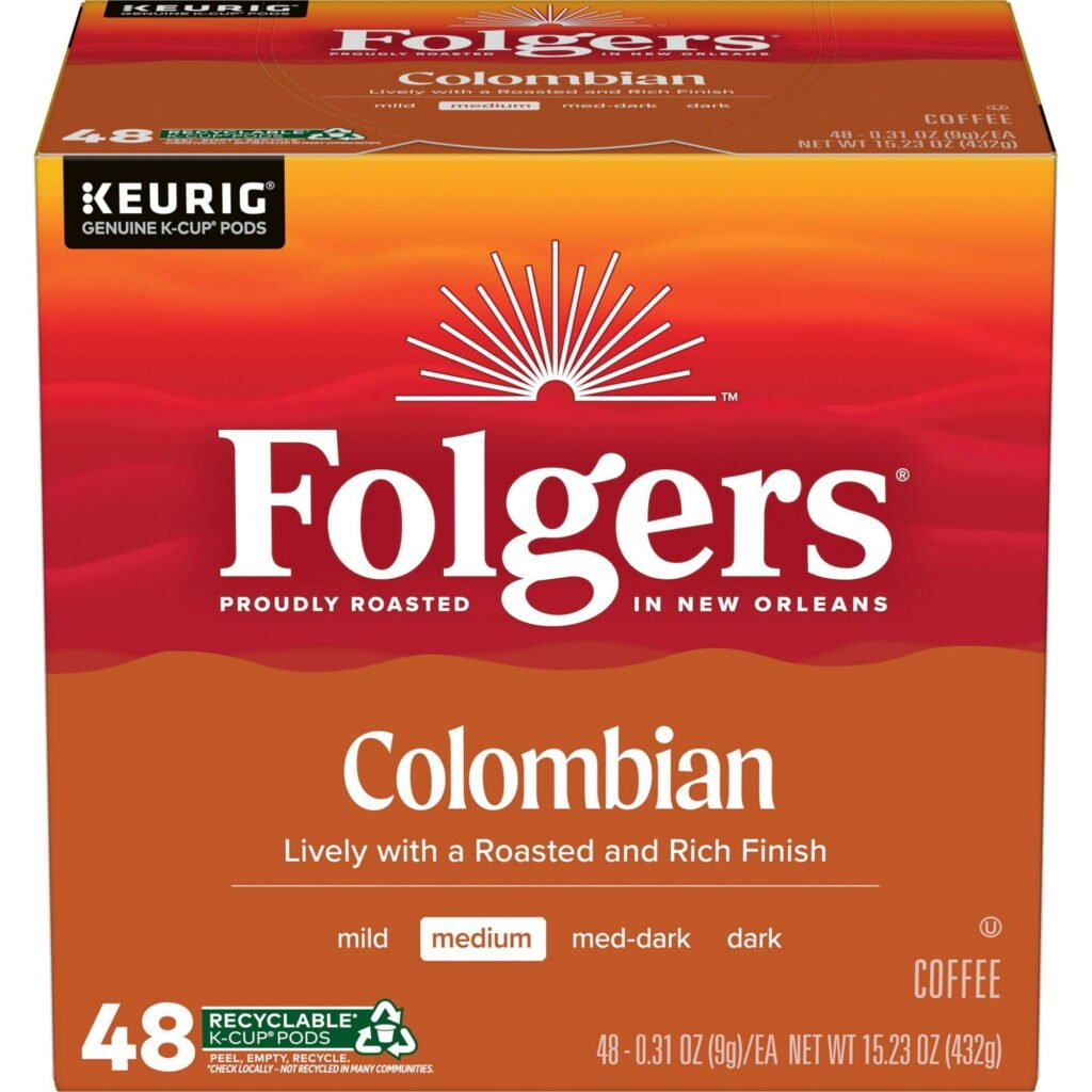 Folgers Colombian Medium 44PK WHOLESALE