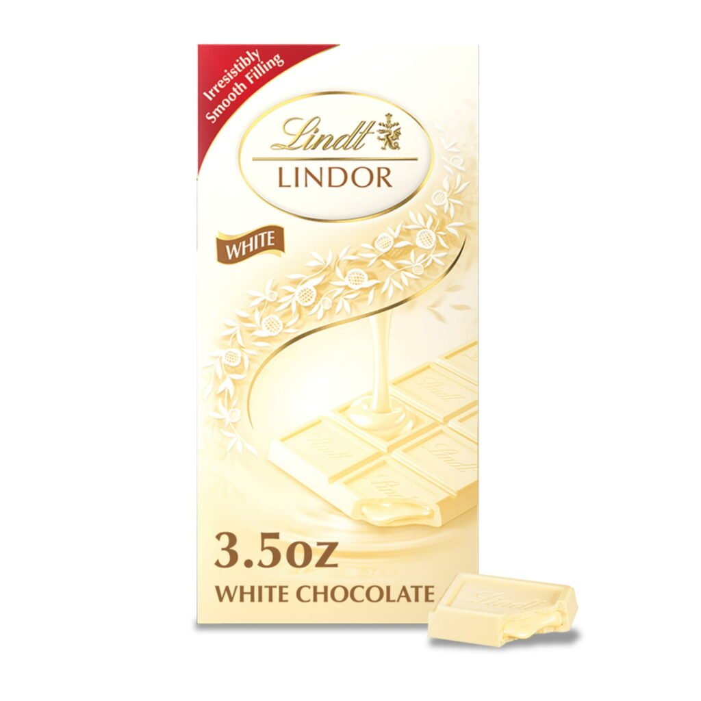 LINDOR White Chocolate Truffle Bar (3.5 oz) 12PK WHOLESALE