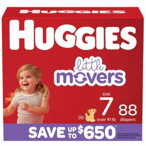 Huggies Little Movers Diapers Size 7 88CT WHOLESALE