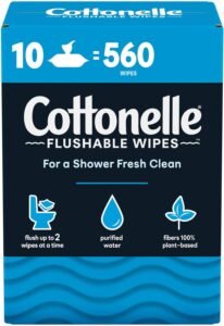 Cottonelle Flushable Wipes 560CT WHOLESALE