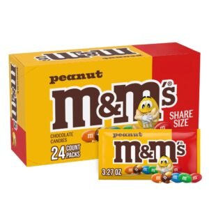 M&M Peanut King Size 3.27oz Box 24 WHOLESALE