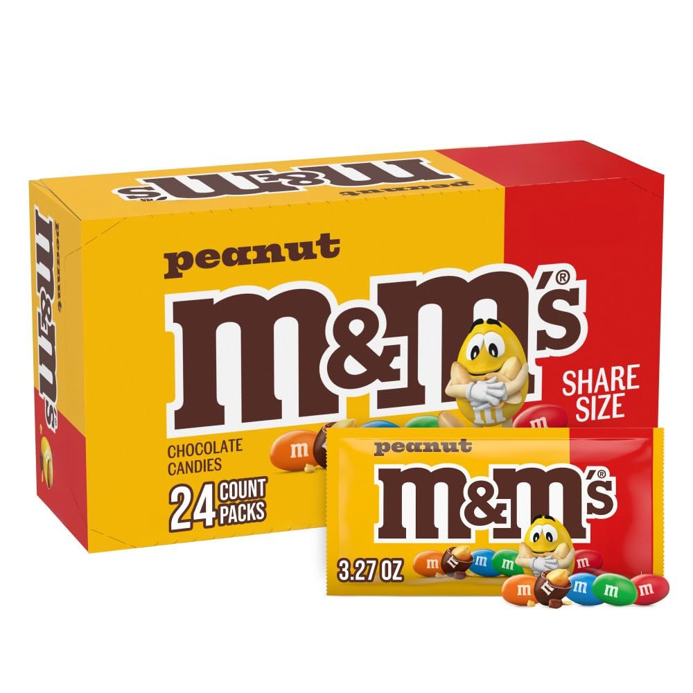 M&M Peanut King Size 3.27oz Box 24 WHOLESALE