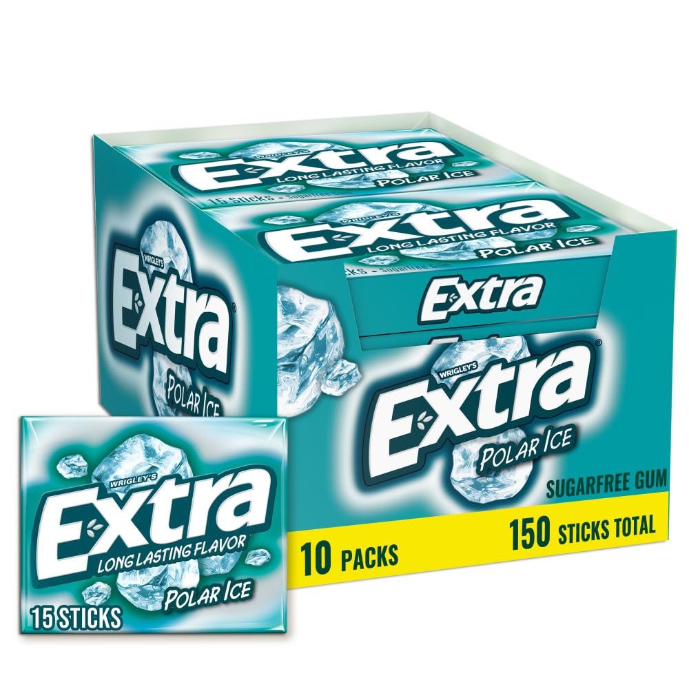 Extra Chewing Gum Mint 10 Pack, 150 Sticks WHOLESALE
