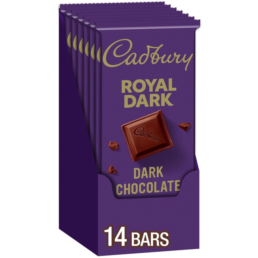Cadbury Candy Bars Dark Chocolate 3.5Oz Box 14CT WHOLESALE