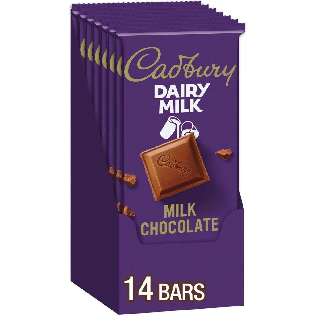 Cadbury Candy Bars Dairy Milk 3.5Oz Box 14CT WHOLESALE
