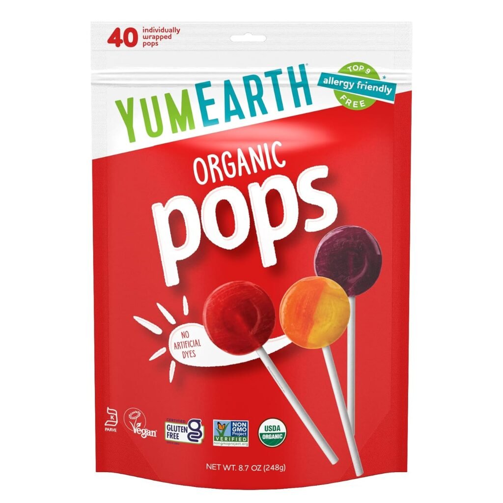 Yum Earth Lollipop 40CT WHOLESALE