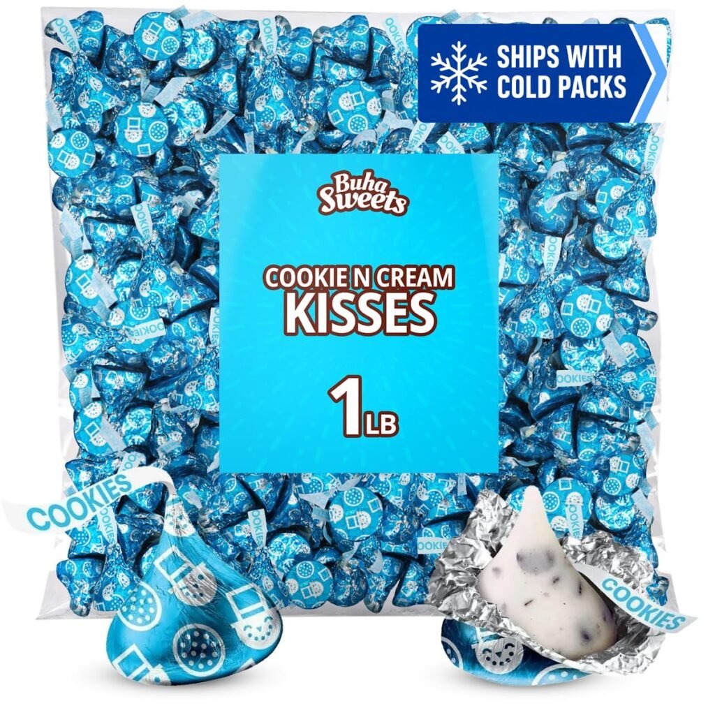 Hershey Kiss Cookies & Creme Bulk 1lb WHOLESALE