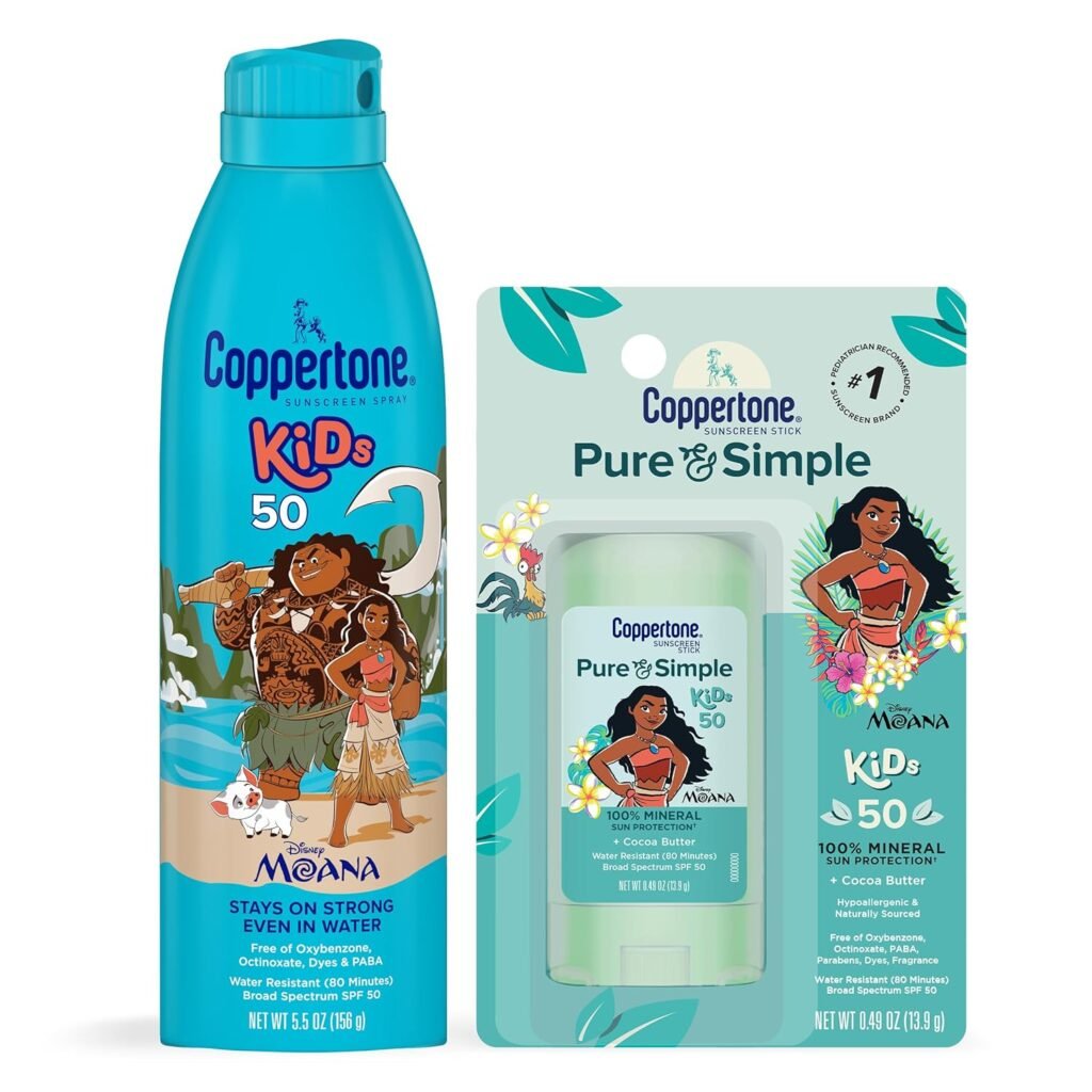 Coppertone Kids Spray SPF50 5.5oz + Kids Pure Stick SPF50 0.49oz WHOLESALE
