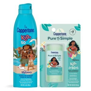 Coppertone Kids Spray SPF50 5.5oz + Kids Pure Stick SPF50 0.49oz WHOLESALE