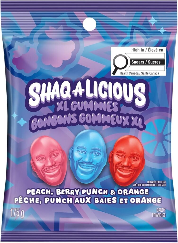 Shaq Gummies Peach Berry 6.2Oz WHOLESALE