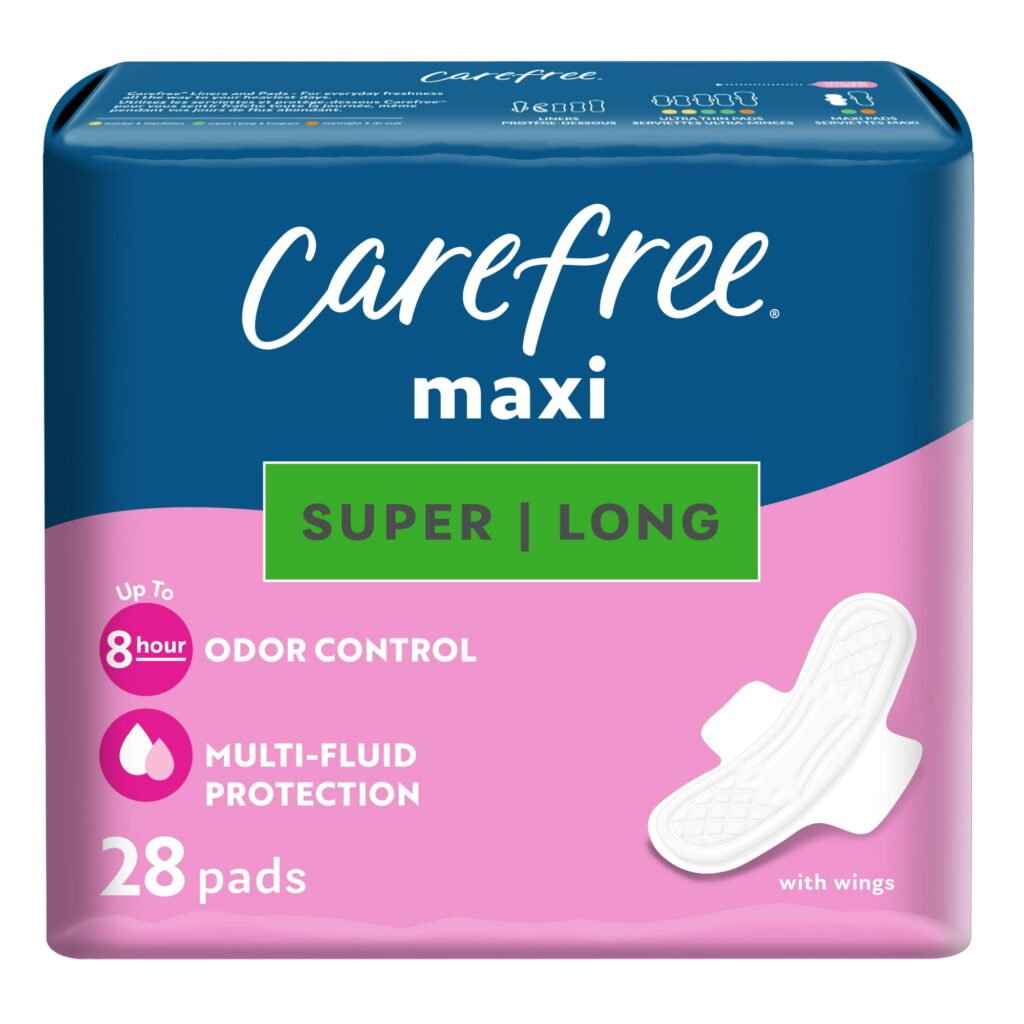 Carefree Maxi Pads 28CT WHOLESALE