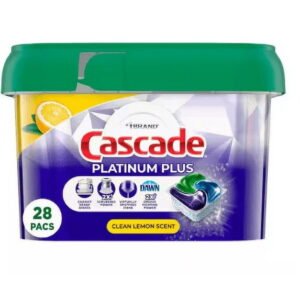 Cascade Lemon Scent Plat Plus 28CT WHOLESALE