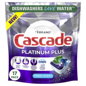 Cascade Fresh Scent Plat Plus 17CT WHOLESALE