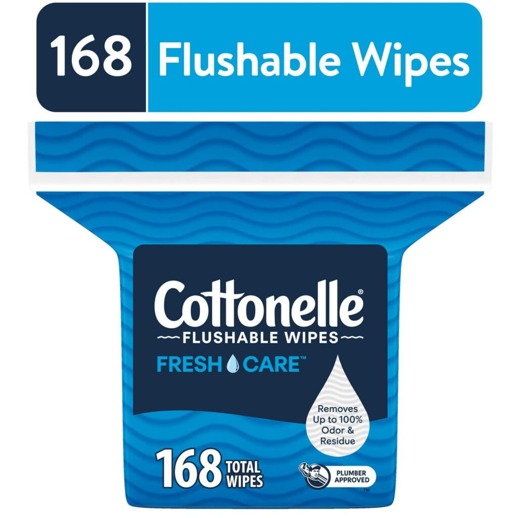 Cottonelle Flushable Wipes 168CT WHOLESALE