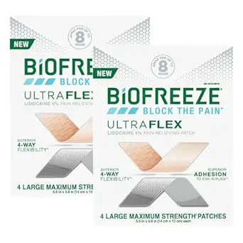 Biofreeze Ultraflex Patches 4 Count WHOLESALE