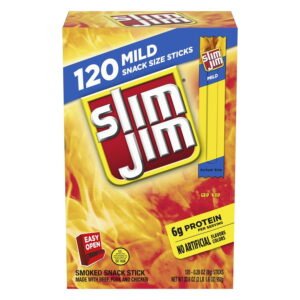 Slim Jim Milk 0.28oz 120 Count Box WHOLESALE