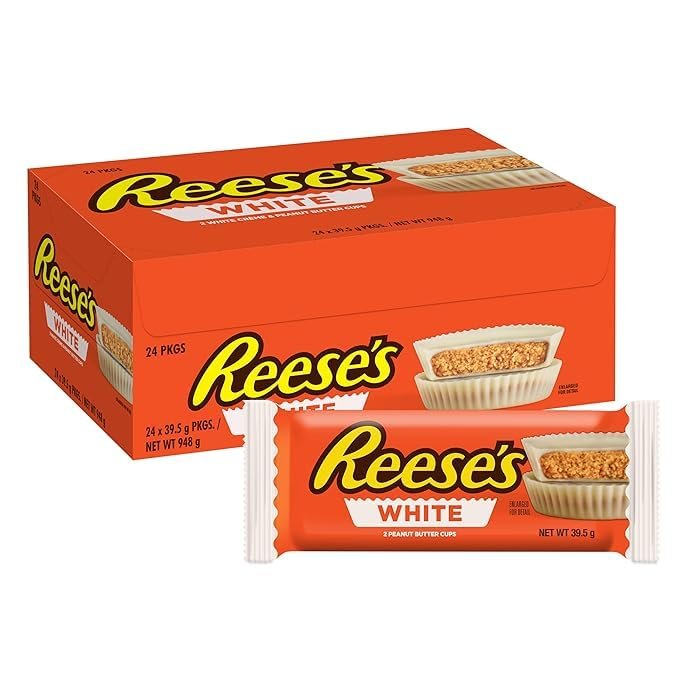 Reese White Peanut Butter Cups 1.5oz 24 Count Box WHOLESALE