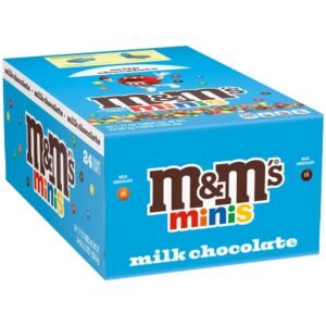 M&M Mini Milk Chocolate 1.08oz Box 24 Count WHOLESALE