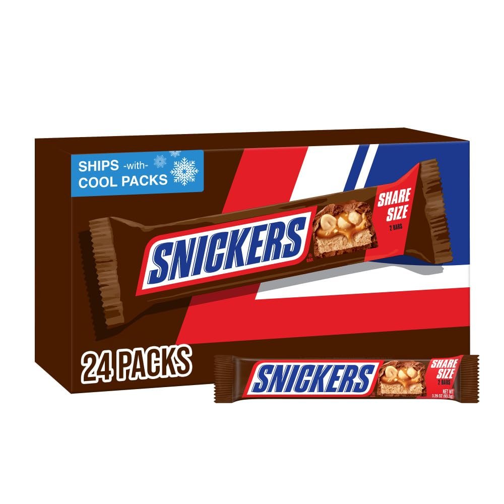 Snickers Bar 3.29oz Box 24 Count WHOLESALE