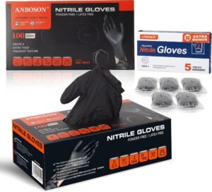 Anbonson Nitrile Gloves Extra Thick 100CT *Multiple Sizes* WHOLESALE